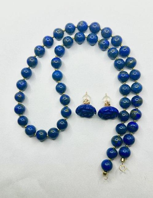 Zonder Minimumprijs - 2-delige sieradenset - 18 karaat Geel, Handtassen en Accessoires, Antieke sieraden