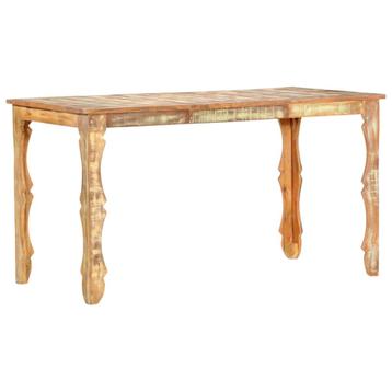 vidaXL Eettafel 140x70x76 cm massief gerecycled hout, Verzenden