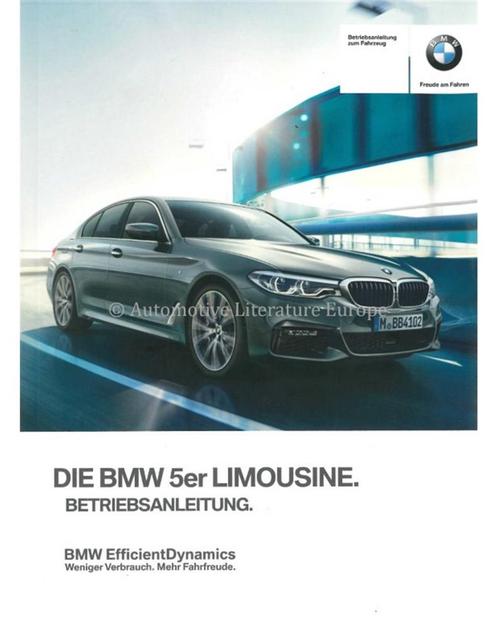 2017 BMW 5 SERIE LIMOUSINE INSTRUCTIEBOEKJE DUITS, Autos : Divers, Modes d'emploi & Notices d'utilisation