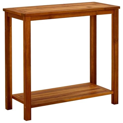 vidaXL Tuinwandtafel 80x35x75 cm massief acaciahout, Tuin en Terras, Tuintafels, Nieuw, Verzenden