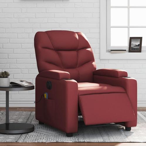 vidaXL Massagestoel verstelbaar elektrisch kunstleer, Huis en Inrichting, Fauteuils, Nieuw, Verzenden