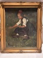 Adolf Lins (1856-1927) - Mädchen in Schwälmer Tracht