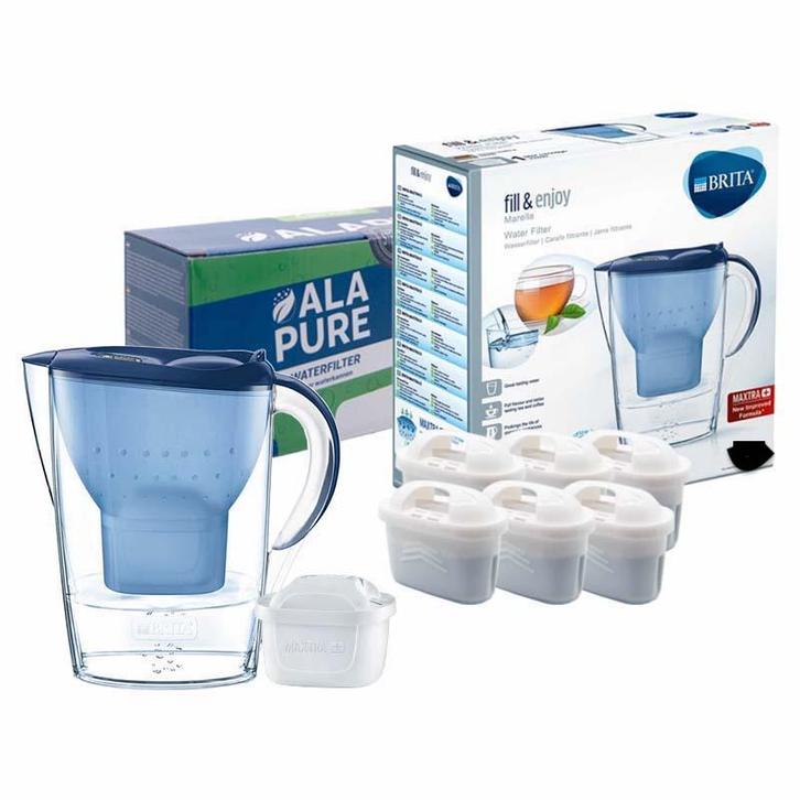 Brita Waterfilterkan Marella Blauw 125233 inclusief 6, Huis en Inrichting, Keuken | Keukenbenodigdheden, Verzenden
