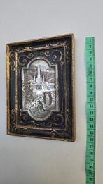Notre-Dame de Lourdes - Plaque - Hout, Leder, Verzilverd