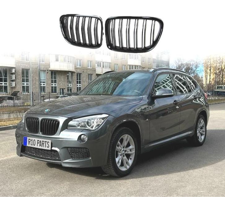 DOUBLE CALANDRE BMW X1 E84 09-14 LOOK M4 NOIR BRILLANT, Auto-onderdelen, Carrosserie, Verzenden