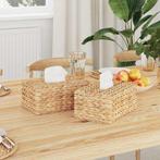 vidaXL Tissue Doos Deksels 2 pcs Waterhyacint 27.5 x 16.5 x, Verzenden, Nieuw