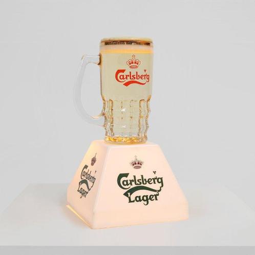 Lampe de table - Plastique - lampe Carlsberg des années 70, Antiek en Kunst, Antiek | Wandborden en Tegels