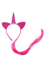Eenhoorn Haarband Haar Roze Unicorn Diadeem Oortjes Pink Hoo, Ophalen of Verzenden