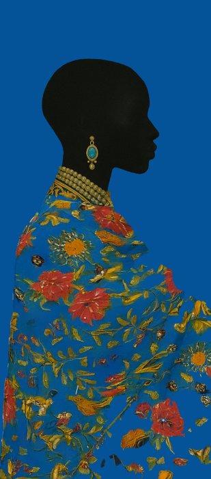 Marcus Petiot -  Áfrika in Blues  - XXL - NO RESERVE, Antiek en Kunst, Kunst | Schilderijen | Modern