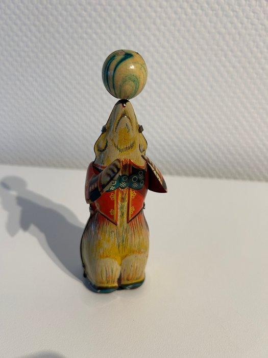 Johan Höfler - Blikken speelgoedfiguur - Circusbeer met Bal, Antiek en Kunst, Antiek | Speelgoed
