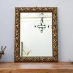 Spiegel- Spiegel met lijst en uitstekende decoraties - Hout,, Antiek en Kunst