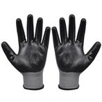 VD Werkhandschoenen 24 paar grijs en zwart maat 9 L, Nieuw, Verzenden