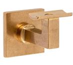 Leuninghouder Bauhaus M10 hol messing antiek, Nieuw, Overige materialen, Klink of Kruk