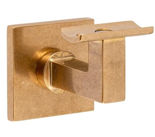 Leuninghouder Bauhaus M10 hol messing antiek, Doe-het-zelf en Bouw, Hang- en Sluitwerk, Klink of Kruk, Nieuw, Overige materialen