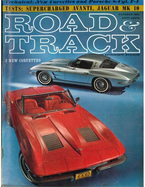 1962 ROAD AND TRACK MAGAZINE OKTOBER ENGELS, Boeken, Auto's | Folders en Tijdschriften, Ophalen of Verzenden