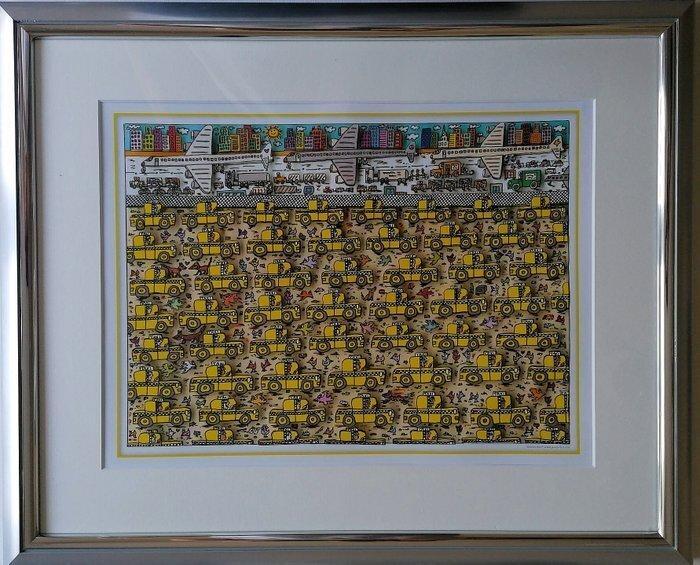 James Rizzi (1950-2011) - There Are No Two Cabs Alike, Antiek en Kunst, Kunst | Designobjecten