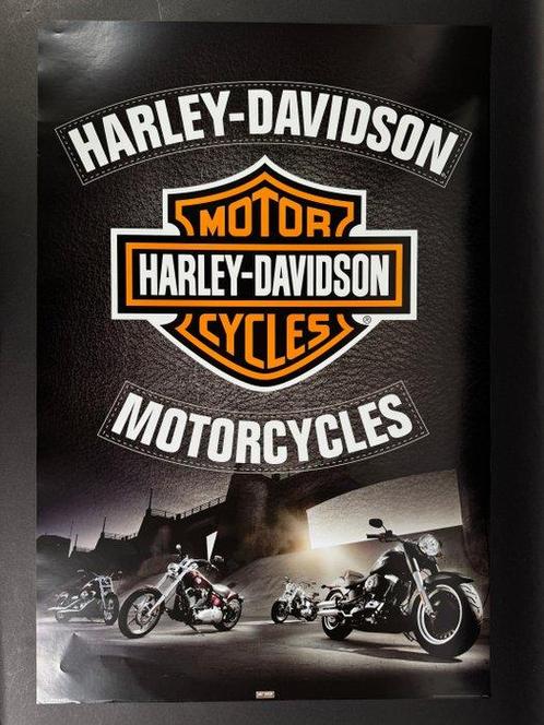 Motorcycles - Pyramid Poster - Harley Davidson Leather, Antiek en Kunst, Kunst | Tekeningen en Fotografie