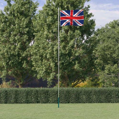 vidaXL Vlag met vlaggenmast Verenigd Koninkrijk 6,23 m, Diversen, Vlaggen en Wimpels, Nieuw, Verzenden