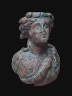 Oud-Romeins Brons Stunning & Rare Heavy Artemis Buste, Antiquités & Art