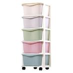 Kinderkast op Wielen Kunststof - Pastel Lades | Retour Deal, Kinderen en Baby's, Verzenden, Nieuw, Minder dan 50 cm, 90 tot 105 cm