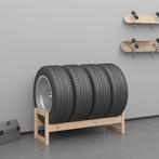vidaXL Bandenrek 120x40x40 cm massief grenenhout, Huis en Inrichting, Verzenden, Nieuw
