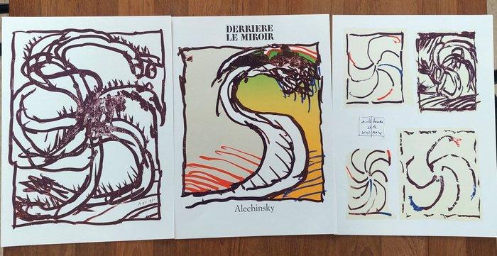 Pierre Alechinsky (1927) - 3 lithographs - (Derrière le, Antiek en Kunst, Antiek | Overige Antiek