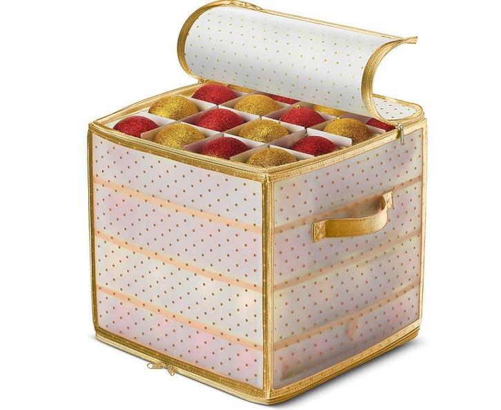 Kerstballenbox - Kerst Opbergen 64 Ballen - Kerstballen Opbe, Verzamelen, Overige Verzamelen, Verzenden