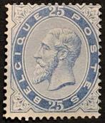België 1883 - Leopold II 25c Lichtblauw - de topwaarde van