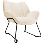 tectake Fauteuil Kjeld bouclé, gestoffeerd, 120kg draagkrach, Huis en Inrichting, Stoelen, Verzenden, Nieuw
