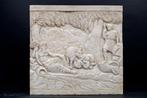 Reliëf, Romolo e Remo sul greto del fiume di Roma Tevere con, Antiek en Kunst