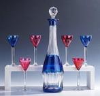 Val Saint Lambert - Drinkset (7) - Cut to clear Art Deco
