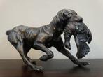 WMF - Rare chien de chasse et faisant - Beeldje - Brittanië, Antiquités & Art