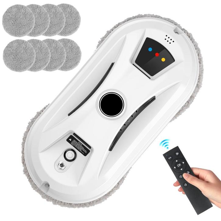 Robot ramenwasser - Glazenwasser - Ruitenreiniger - Wit - Pu, Elektronische apparatuur, Stofzuigers, Nieuw, Verzenden