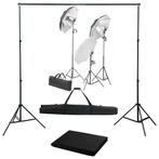 vidaXL Fotostudioset met verlichtingsset en achtergrond, Audio, Tv en Foto, Verzenden, Nieuw