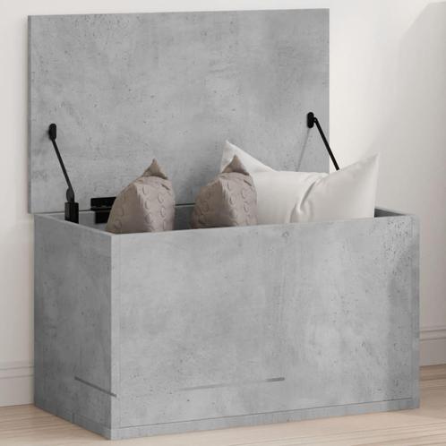 vidaXL Opbergbox 60x35x35 cm bewerkt hout betongrijs, Huis en Inrichting, Kasten | Overige, Nieuw, Verzenden