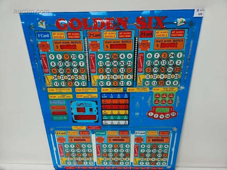 Frontplaat bingo/gokautomaat Wimi Golden Six, Diversen, Overige Diversen, Ophalen