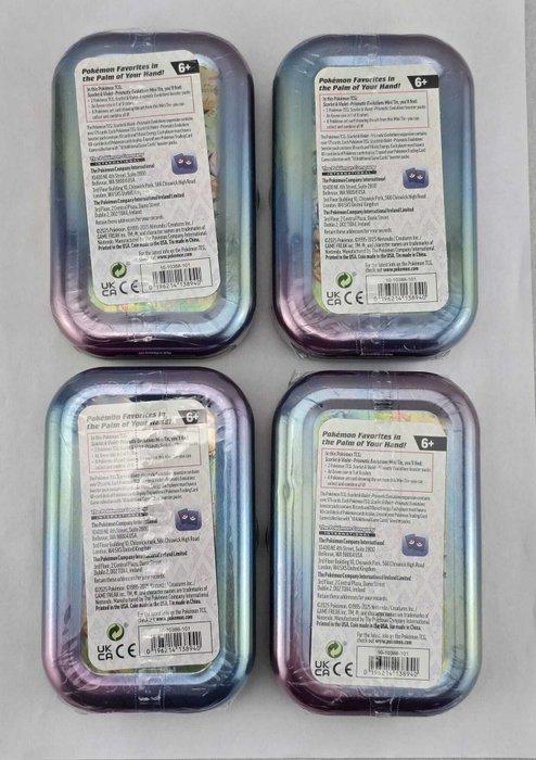 Pokémon - 4 Box - Mini Tin - Scarlet & Violet - Prismatic, Hobby & Loisirs créatifs, Jeux de cartes à collectionner | Pokémon