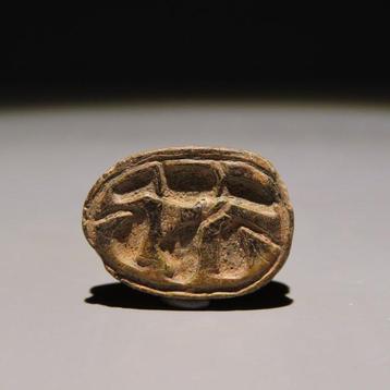 Égypte ancienne Stéatite Scarabée. Période Hyksos, 1782 -