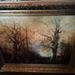 Hollandse School (XX) - Bos in de herfst, Antiek en Kunst