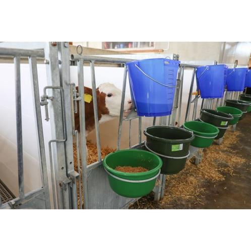 Voederschaal 8 liter olijfgroen - kerbl, Dieren en Toebehoren, Stalling en Weidegang