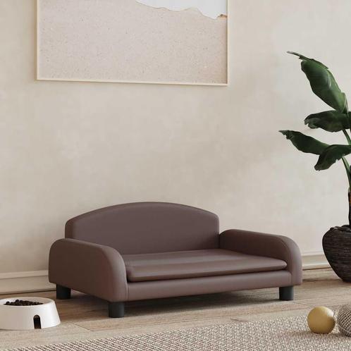 vidaXL Hondenmand 70x45x30 cm kunstleer bruin, Dieren en Toebehoren, Honden-accessoires, Nieuw, Verzenden