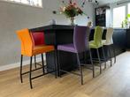 Set van 7 leren barstoelen - verschillende kleuren leer, 1 kruk, Ophalen of Verzenden, Nieuw