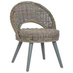 vidaXL Chaise-canapé Kubu Rotin Gris