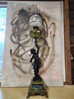 Ernest-Justin Ferrand (1846-1932) - Olielamp - Brons,, Antiek en Kunst