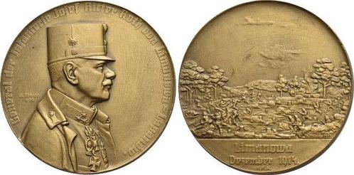 Bronze-medaille 1916 Eerste wereldoorlog Roth von Limanow..., Postzegels en Munten, Penningen en Medailles, Verzenden