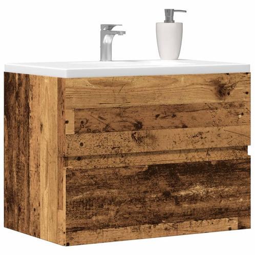 vidaXL Badkamerkast 60x38,5x45 cm bewerkt hout oud, Huis en Inrichting, Badkamer | Badkamermeubels, Nieuw, Verzenden