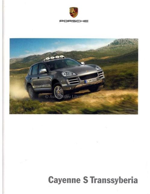 2009 PORSCHE CAYENNE S TRANSSYBERIA BROCHURE DUITS, Boeken, Auto's | Folders en Tijdschriften, Ophalen of Verzenden