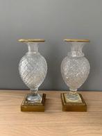 Vase (2)  - Bronze, Cristal