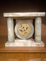 Klok - Art Deco Marmer, Messing - 1900-1910, Antiek en Kunst
