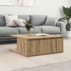 vidaXL Salontafel artisanaal eikenkleurig 80 x 80 x 31 cm, Verzenden